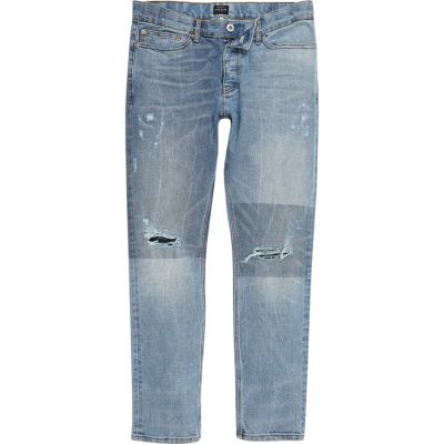 Light blue fade patch Sid jeans